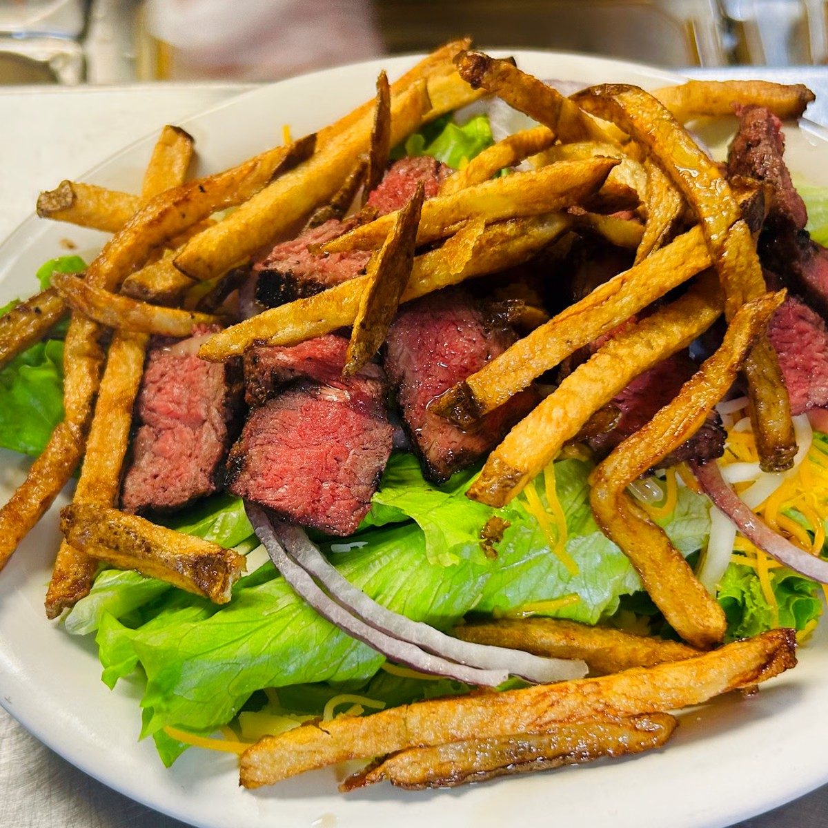 Steak & Fries Salad.