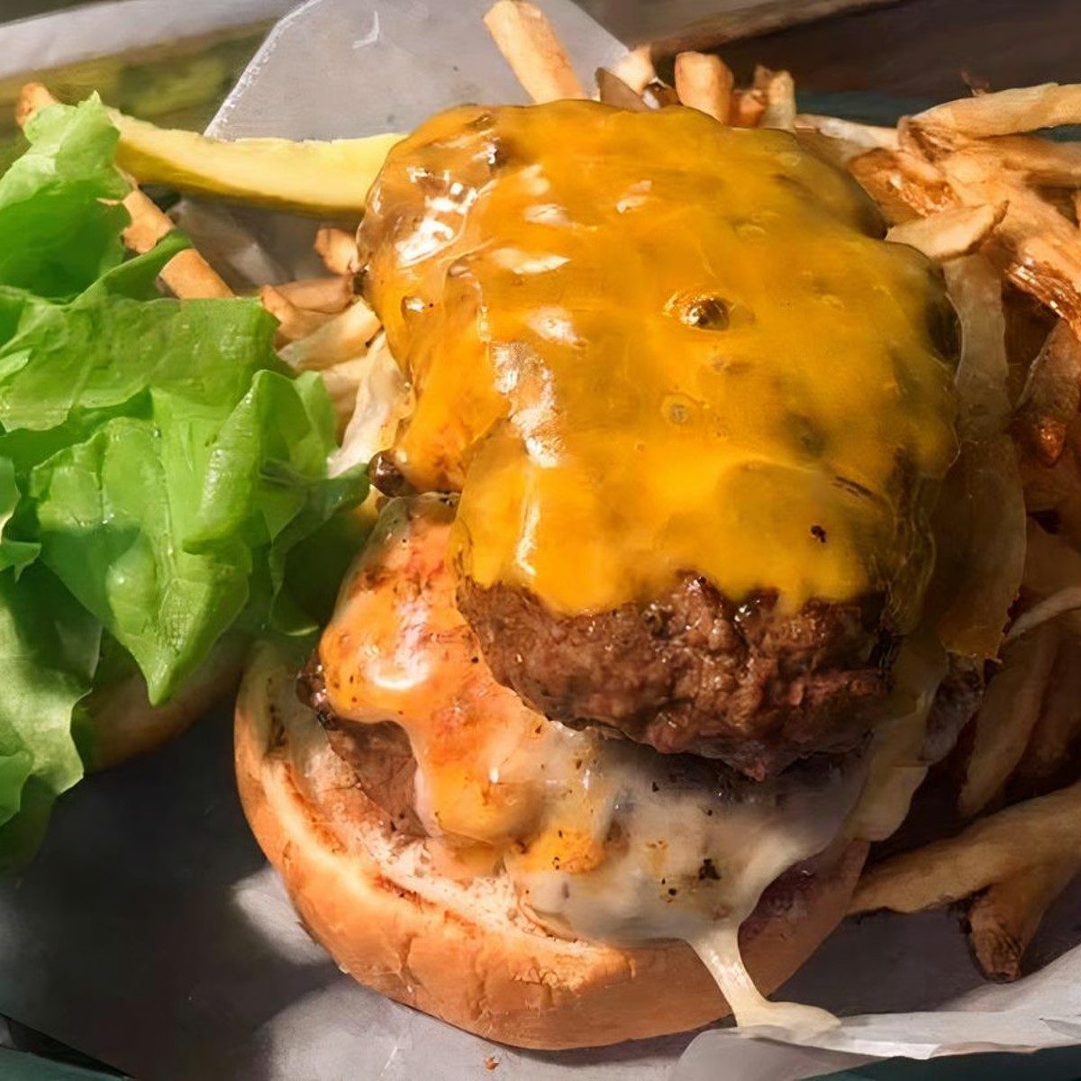 Dubbys Double Burger.